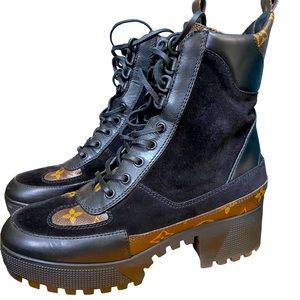 Louis Vuitton Laureate Platform Desert Boot Size 38.5 Pre-Owned